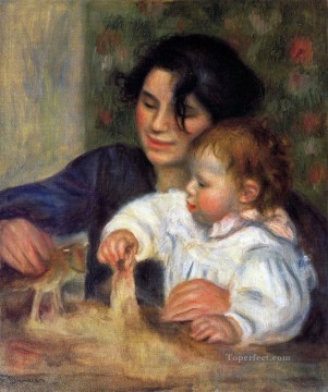 Pierre Auguste Renoir Painting - gabrielle and jean Pierre Auguste Renoir